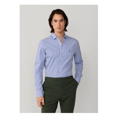 Hackett London para hombre. HM3010537 Camisa rayas bengala city fit tailored azul (XXL), Casual, Fiesta, Algodón, Clásico, Manga larga, Hack Hackett London para hombre. HM3010537 Camisa rayas bengala city fit tailored azul (XXL), Casual, Fiesta, Algodón, Clásico, Manga larga, Hack