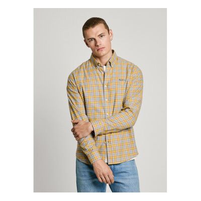 para hombre. PM308812 Camisa Archie amarillo (S), Casual, Algodón, Manga larga, Sostenible, Pepe Jeans outlet 2026. para hombre. PM308812 Camisa Archie amarillo (S), Casual, Algodón, Manga larga, Sostenible, Pepe Jeans outlet 2026.