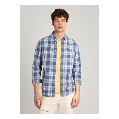 para hombre. PM308558 Camisa Markle azul (L), Casual, Manga larga, Algodón Orgánico, Sostenible, Pepe Jeans outlet 2026. para hombre. PM308558 Camisa Markle azul (L), Casual, Manga larga, Algodón Orgánico, Sostenible, Pepe Jeans outlet 2026.