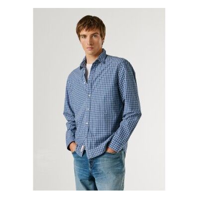 para hombre. PM3091180 Camisa Presley azul (L), Casual, Algodón, Manga larga, Pepe Jeans outlet 2026. para hombre. PM3091180 Camisa Presley azul (L), Casual, Algodón, Manga larga, Pepe Jeans outlet 2026.