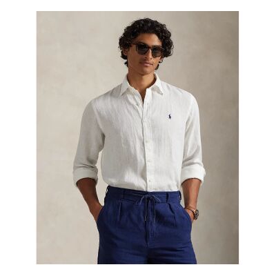 Polo Ralph Lauren para hombre. 710966294003 Camisa de lino Custom Fit blanco (S), Casual, Manga larga, Polo Ralph Lauren outlet 2026. Polo Ralph Lauren para hombre. 710966294003 Camisa de lino Custom Fit blanco (S), Casual, Manga larga, Polo Ralph Lauren outlet 2026.