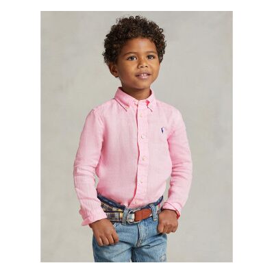 Polo Ralph Lauren para niño. 323967600002 Camisa de lino rosa ((S) 6/7años= 136/138cm), Casual, Algodón, Clásico, Manga larga, moda infantil Polo Ralph Lauren para niño. 323967600002 Camisa de lino rosa ((S) 6/7años= 136/138cm), Casual, Algodón, Clásico, Manga larga, moda infantil