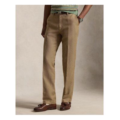 Polo Ralph Lauren para hombre. 710A13266006 Pantalón de algodón y lino Classic Fit beige (31/34), Casual, Polo Ralph Lauren outlet 2026. Polo Ralph Lauren para hombre. 710A13266006 Pantalón de algodón y lino Classic Fit beige (31/34), Casual, Polo Ralph Lauren outlet 2026.
