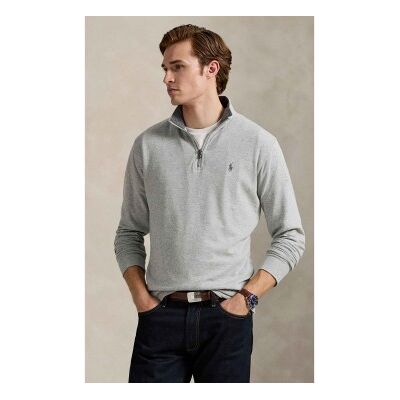 Polo Ralph Lauren para hombre. 710812963002 Jersey de lujoso punto con cremallera gris (L), Casual, Deportivo, Algodón, Clásico, Polo Ralph Polo Ralph Lauren para hombre. 710812963002 Jersey de lujoso punto con cremallera gris (L), Casual, Deportivo, Algodón, Clásico, Polo Ralph