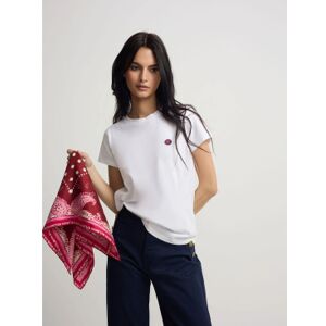 Silbon para mujer. S262040401195 Camiseta smile estampado blanco (M), Casual, Algodón, Manga corta, Silbon outlet 2026. Silbon para mujer. S262040401195 Camiseta smile estampado blanco (M), Casual, Algodón, Manga corta, Silbon outlet 2026.