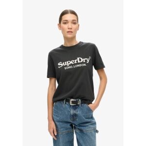 Superdry para mujer. W1011497A Camiseta Metallic Venue negro (M), Casual, Algodón, Manga corta, Superdry outlet 2026. Superdry para mujer. W1011497A Camiseta Metallic Venue negro (M), Casual, Algodón, Manga corta, Superdry outlet 2026.
