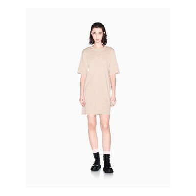 A X Armani Exchange para mujer. XW000825AF10356U6223 Vestido Logo beige (M), Casual, Algodón, Manga corta, A X Armani Exchange outlet 2026. A X Armani Exchange para mujer. XW000825AF10356U6223 Vestido Logo beige (M), Casual, Algodón, Manga corta, A X Armani Exchange outlet 2026.