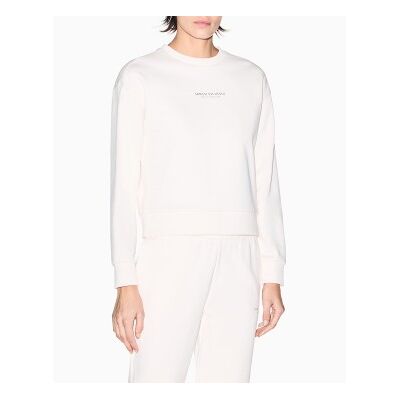A X Armani Exchange para mujer. XW001451AF10830U1003 Sudadera Regular blanco roto (XL), Casual, Algodón, Manga larga, A X Armani Exchange ou A X Armani Exchange para mujer. XW001451AF10830U1003 Sudadera Regular blanco roto (XL), Casual, Algodón, Manga larga, A X Armani Exchange ou