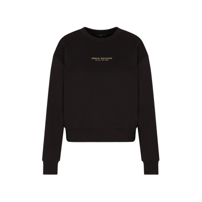 A X Armani Exchange para mujer. XW001451AF10830MC021 Sudadera Regular Fit negro (L), Casual, Algodón, Manga larga, A X Armani Exchange outle A X Armani Exchange para mujer. XW001451AF10830MC021 Sudadera Regular Fit negro (L), Casual, Algodón, Manga larga, A X Armani Exchange outle