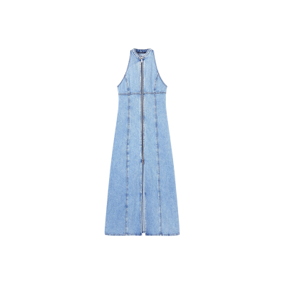 A X Armani Exchange para mujer. XW002261AF21338MB001 Vestido Denim azul (XXS), Casual, Algodón, Sin mangas / Tirantes, A X Armani Exchange o A X Armani Exchange para mujer. XW002261AF21338MB001 Vestido Denim azul (XXS), Casual, Algodón, Sin mangas / Tirantes, A X Armani Exchange o