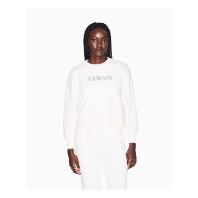 A X Armani Exchange para mujer. XW002049AF21298U1003 Sudadera Básica blanco (S), Casual, Algodón, A X Armani Exchange outlet 2026. A X Armani Exchange para mujer. XW002049AF21298U1003 Sudadera Básica blanco (S), Casual, Algodón, A X Armani Exchange outlet 2026.