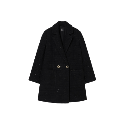 A X Armani Exchange para mujer. XW001810AF18997UC001 Abrigo Cab negro (M), Casual, Lana, Clásico, A X Armani Exchange outlet 2026. A X Armani Exchange para mujer. XW001810AF18997UC001 Abrigo Cab negro (M), Casual, Lana, Clásico, A X Armani Exchange outlet 2026.