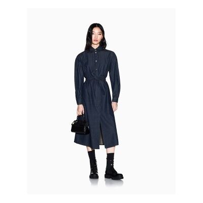 A X Armani Exchange para mujer. XW001794AF21337MB001 Vestido Chemisier marino (L), Casual, Algodón, Manga larga, A X Armani Exchange outlet A X Armani Exchange para mujer. XW001794AF21337MB001 Vestido Chemisier marino (L), Casual, Algodón, Manga larga, A X Armani Exchange outlet