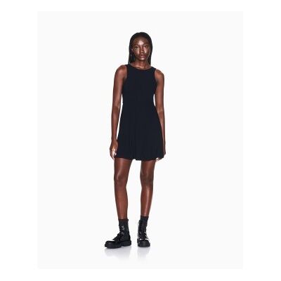 A X Armani Exchange para mujer. XW002282AF21555UC001 Vestido Clásico negro (XS), Casual, Poliéster, Sin mangas / Tirantes, A X Armani Exchan A X Armani Exchange para mujer. XW002282AF21555UC001 Vestido Clásico negro (XS), Casual, Poliéster, Sin mangas / Tirantes, A X Armani Exchan