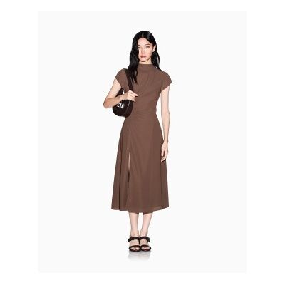 A X Armani Exchange para mujer. XW002838AF21529U6136 Vestido Fit and flare (XXS), Marrón, Casual, Poliéster, Manga corta, A X Armani Exchang A X Armani Exchange para mujer. XW002838AF21529U6136 Vestido Fit and flare (XXS), Marrón, Casual, Poliéster, Manga corta, A X Armani Exchang