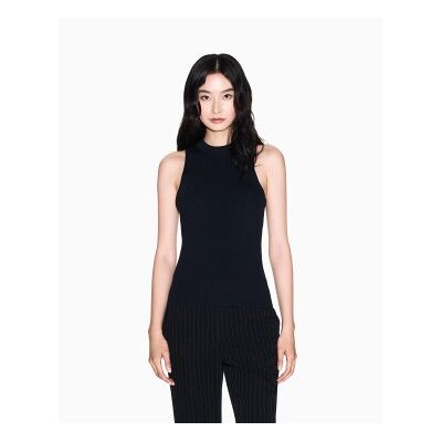 A X Armani Exchange para mujer. XW001884AF10352UC001 Top Liso negro (XL), Casual, Viscosa, Sin mangas / Tirantes, A X Armani Exchange outlet A X Armani Exchange para mujer. XW001884AF10352UC001 Top Liso negro (XL), Casual, Viscosa, Sin mangas / Tirantes, A X Armani Exchange outlet