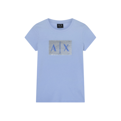 A X Armani Exchange para mujer. 8NYTDLYJ73ZU9333 Camiseta Casual Premium glacial (L), Blanco, Algodón, Manga corta, A X Armani Exchange outl A X Armani Exchange para mujer. 8NYTDLYJ73ZU9333 Camiseta Casual Premium glacial (L), Blanco, Algodón, Manga corta, A X Armani Exchange outl