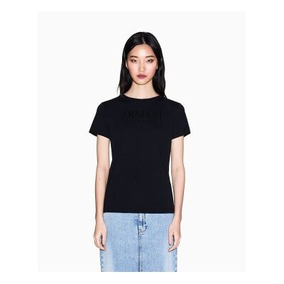 A X Armani Exchange para mujer. XW002294AF17172UC001 Camiseta Casual negro (L), Algodón, Manga corta, A X Armani Exchange outlet 2026. A X Armani Exchange para mujer. XW002294AF17172UC001 Camiseta Casual negro (L), Algodón, Manga corta, A X Armani Exchange outlet 2026.