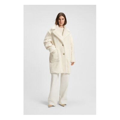 BOSS para mujer. 50548583 Abrigo de peluche con cuello ajustable blanco (32), Casual, Poliéster, BOSS outlet 2026. BOSS para mujer. 50548583 Abrigo de peluche con cuello ajustable blanco (32), Casual, Poliéster, BOSS outlet 2026.