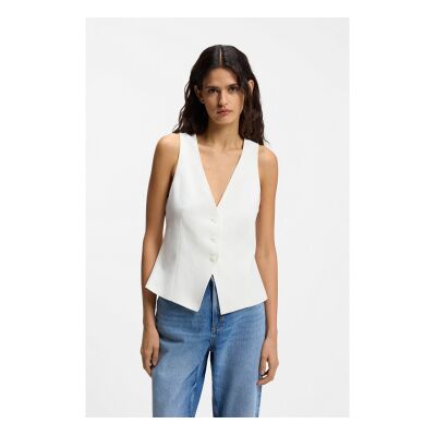 BOSS para mujer. 50557450 Chaleco Jalily blanco (XXS), Casual, Algodón, BOSS outlet 2026. BOSS para mujer. 50557450 Chaleco Jalily blanco (XXS), Casual, Algodón, BOSS outlet 2026.