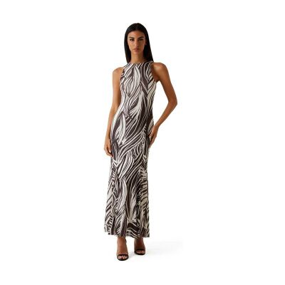 para mujer. W6GK13K2943 Vestido Maxi marrón (L), Casual, Animal print, Algodón, Sin mangas / Tirantes, Guess outlet 2026. para mujer. W6GK13K2943 Vestido Maxi marrón (L), Casual, Animal print, Algodón, Sin mangas / Tirantes, Guess outlet 2026.