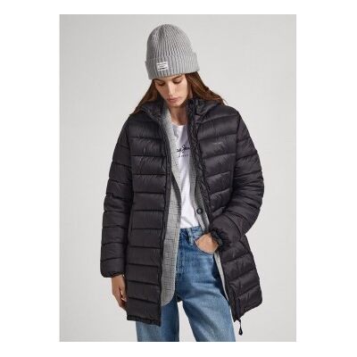 para mujer. PL402252 Abrigo Maddie Largo negro (M), Casual, Nylon, Manga larga, Pepe Jeans outlet 2026. para mujer. PL402252 Abrigo Maddie Largo negro (M), Casual, Nylon, Manga larga, Pepe Jeans outlet 2026.