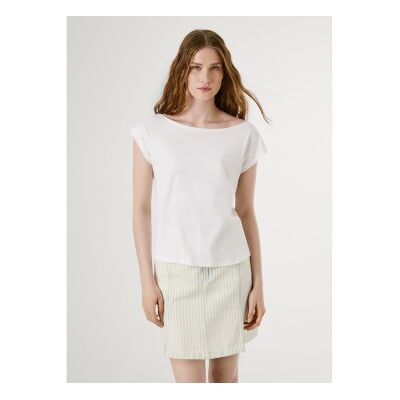 para mujer. PL506117 Camiseta Alice blanco (L), Casual, Algodón, Manga corta, Pepe Jeans outlet 2026. para mujer. PL506117 Camiseta Alice blanco (L), Casual, Algodón, Manga corta, Pepe Jeans outlet 2026.