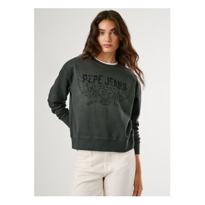 para mujer. PL5800022 Sudadera Beberly gris (XL), Casual, Algodón, Manga larga, Pepe Jeans outlet 2026. para mujer. PL5800022 Sudadera Beberly gris (XL), Casual, Algodón, Manga larga, Pepe Jeans outlet 2026.