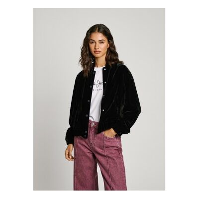 para mujer. PL402501 Cazadora bomber Fallon negro (S), Casual, Poliéster, Pepe Jeans outlet 2026. para mujer. PL402501 Cazadora bomber Fallon negro (S), Casual, Poliéster, Pepe Jeans outlet 2026.