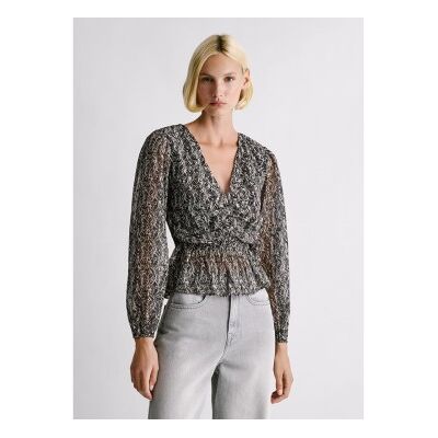 para mujer. PL3051290 Blusa Lethe negro (L), Casual, Poliéster, Manga larga, Pepe Jeans outlet 2026. para mujer. PL3051290 Blusa Lethe negro (L), Casual, Poliéster, Manga larga, Pepe Jeans outlet 2026.
