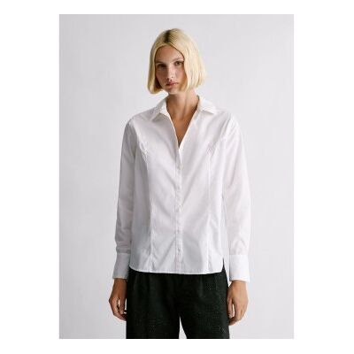 para mujer. PL3051288 Camisa Lilibeth blanco (L), Casual, Algodón, Manga larga, Pepe Jeans outlet 2026. para mujer. PL3051288 Camisa Lilibeth blanco (L), Casual, Algodón, Manga larga, Pepe Jeans outlet 2026.