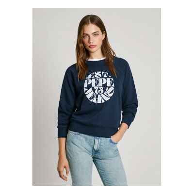 para mujer. PL581478 Sudadera Elena marino (S), Casual, Algodón, Sostenible, Pepe Jeans outlet 2026. para mujer. PL581478 Sudadera Elena marino (S), Casual, Algodón, Sostenible, Pepe Jeans outlet 2026.