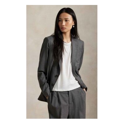 Polo Ralph Lauren para mujer. 211971389001 Blazer de mezcla de lana gris (36), Casual, Clásico, Polo Ralph Lauren outlet 2026. Polo Ralph Lauren para mujer. 211971389001 Blazer de mezcla de lana gris (36), Casual, Clásico, Polo Ralph Lauren outlet 2026.