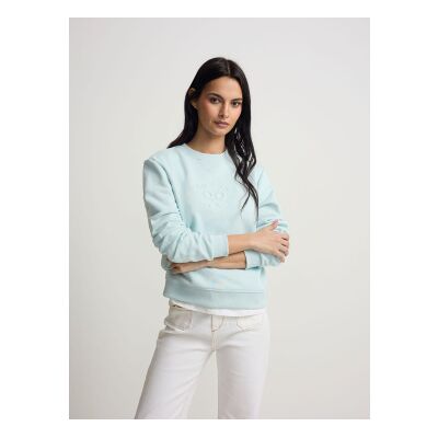Silbon para mujer. S262011102141 Sudadera Clásica azul (XL), Casual, Algodón, Silbon outlet 2026. Silbon para mujer. S262011102141 Sudadera Clásica azul (XL), Casual, Algodón, Silbon outlet 2026.