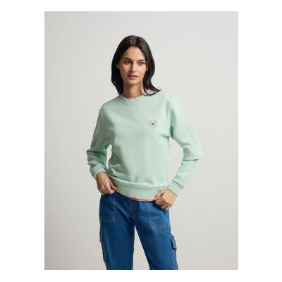Silbon para mujer. S262041103149 Sudadera corazón love verde (S), Casual, Algodón, Silbon outlet 2026. Silbon para mujer. S262041103149 Sudadera corazón love verde (S), Casual, Algodón, Silbon outlet 2026.
