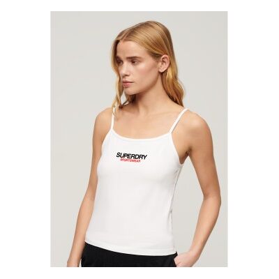Superdry W6011836A camiseta sin mangas de algodón - Casual Superdry W6011836A camiseta sin mangas de algodón - Casual