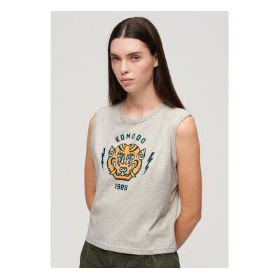 Superdry W6011981A Algodón Orgánico Camiseta sin mangas - Casual Superdry W6011981A Algodón Orgánico Camiseta sin mangas - Casual