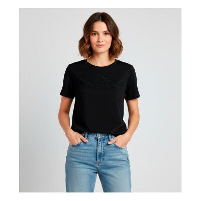 Twinset para mujer. 252TP2052 Camiseta floral bordada negro (M), Casual, Algodón, Manga corta, Twinset outlet 2026. Twinset para mujer. 252TP2052 Camiseta floral bordada negro (M), Casual, Algodón, Manga corta, Twinset outlet 2026.