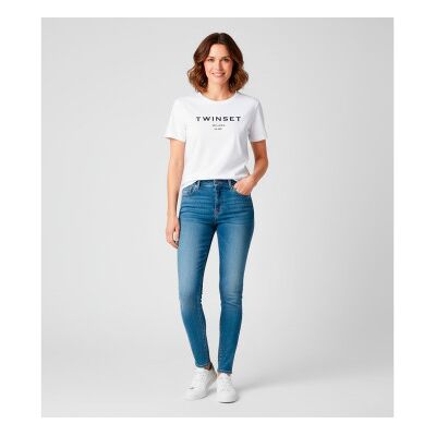 Twinset para mujer. 252TP2050 Camiseta logotipo blanco (M), Casual, Algodón, Manga corta, Twinset outlet 2026. Twinset para mujer. 252TP2050 Camiseta logotipo blanco (M), Casual, Algodón, Manga corta, Twinset outlet 2026.