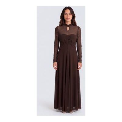 Twinset para mujer. 262TF2030 Vestido Drappeggio marrón (40), Casual, Poliéster, Manga larga, Twinset outlet 2026. Twinset para mujer. 262TF2030 Vestido Drappeggio marrón (40), Casual, Poliéster, Manga larga, Twinset outlet 2026.