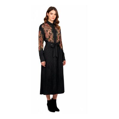 Twinset para mujer. 252TP2045 Vestido Jacquard negro (42), Casual, Viscosa, Manga larga, Twinset outlet 2026. Twinset para mujer. 252TP2045 Vestido Jacquard negro (42), Casual, Viscosa, Manga larga, Twinset outlet 2026.