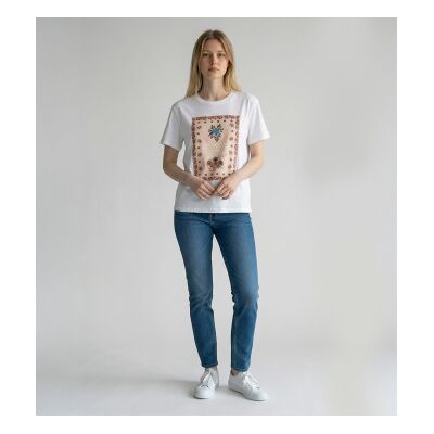 Weekend Max Mara para mujer. 2615971032600 Camiseta Pntera blanco (XL), Casual, Algodón, Manga corta, Weekend Max Mara outlet 2026. Weekend Max Mara para mujer. 2615971032600 Camiseta Pntera blanco (XL), Casual, Algodón, Manga corta, Weekend Max Mara outlet 2026.