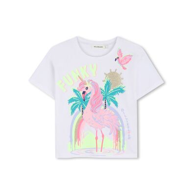 Billieblush para niña. U21940 Camiseta Funky blanco (4Y= 102cm), Casual, Algodón, Manga corta, moda infantil, Billieblush outlet 2026. Billieblush para niña. U21940 Camiseta Funky blanco (4Y= 102cm), Casual, Algodón, Manga corta, moda infantil, Billieblush outlet 2026.