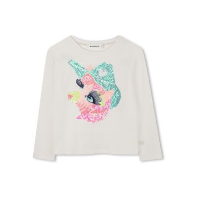 Billieblush para niña. U21610 Camiseta unicornio blanco roto (8Y= 126cm), Casual, Algodón, Manga larga, moda infantil, Billieblush outlet 20 Billieblush para niña. U21610 Camiseta unicornio blanco roto (8Y= 126cm), Casual, Algodón, Manga larga, moda infantil, Billieblush outlet 20