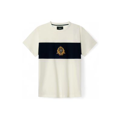 London para niño. HK5000068 Camiseta Crest Panel blanco roto (3Años= 97cm), Casual, Algodón, Manga corta, moda infantil, Hackett Lon London para niño. HK5000068 Camiseta Crest Panel blanco roto (3Años= 97cm), Casual, Algodón, Manga corta, moda infantil, Hackett Lon