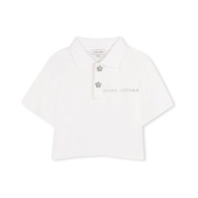 para niña. W60739 Polo floreado blanco (12Y= 150cm), Casual, Algodón, Manga corta, moda infantil, Marc Jacobs outlet 2026. para niña. W60739 Polo floreado blanco (12Y= 150cm), Casual, Algodón, Manga corta, moda infantil, Marc Jacobs outlet 2026.
