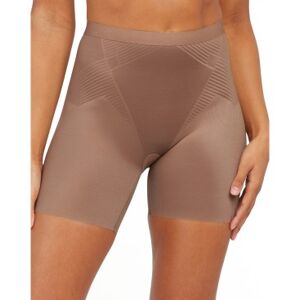 SPANX para mujer. 10252R_CAFE AU LAIT Faja pantalón moldeadora a la cintura pierna corta marrón (M), Homewear, Nylon, SPANX outlet 2024.
