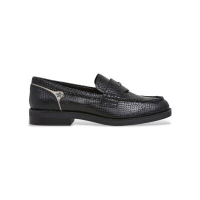para mujer. PLS100006 Mocasines de piel Judy Snake negro (39), Plano, Ninguno, Casual, Pepe Jeans outlet 2026. para mujer. PLS100006 Mocasines de piel Judy Snake negro (39), Plano, Ninguno, Casual, Pepe Jeans outlet 2026.