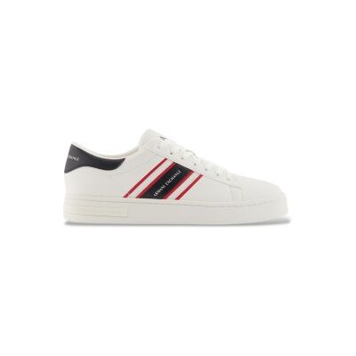A X Armani Exchange para hombre. XM002198AF21421MZ324 Zapatillas con rayas laterales blanco (42), Plano, Cordones, Casual, A X Armani Exchan A X Armani Exchange para hombre. XM002198AF21421MZ324 Zapatillas con rayas laterales blanco (42), Plano, Cordones, Casual, A X Armani Exchan