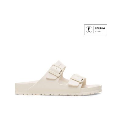 Birkenstock para mujer. 1027384 Sandalias Arizona Essentials EVA (Ajuste Estrecho) blanco roto (37), Plástico, Beige, Plano, Ninguno, Casual Birkenstock para mujer. 1027384 Sandalias Arizona Essentials EVA (Ajuste Estrecho) blanco roto (37), Plástico, Beige, Plano, Ninguno, Casual